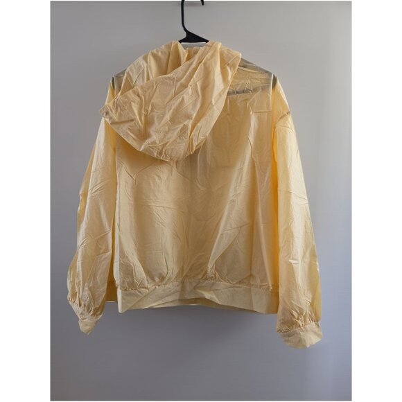 NAP Hooded Pullover Windbreaker – Lightweight Beige Nylon, Size Small, NWT - Picture 4 of 9